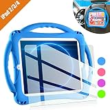 TopEsct iPad 2 Case for Kids, Shockproof Silicone Handle Stand Case Cover&(Tempered Glass Screen Protector) for Apple iPad 2nd Generation,iPad 3rd Generation,iPad 4th Generation (Blue)