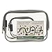 Keokee Clear Toiletry Bag Set, Quart Size with Smaller Case for Travel and Organizing, TSA Approved for 3-1-1 Liquids (Clear + Gray)