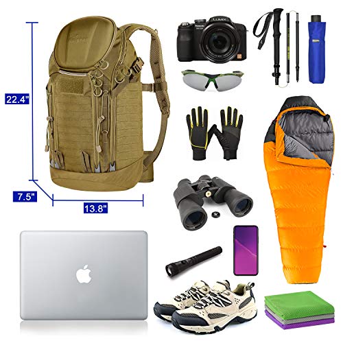 Unigear Tactical Backpacks 900D with MOLLE System, 40L Military Assault Backpacks for 3 Days