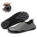 CIOR Men and Women’s Barefoot Quick-Dry Water Sports Aqua Shoes with 14 Drainage Holes for Swim, Walking, Yoga, Lake, Beach, Garden, Park, Driving, Boating,SYY04,w.Grey,46