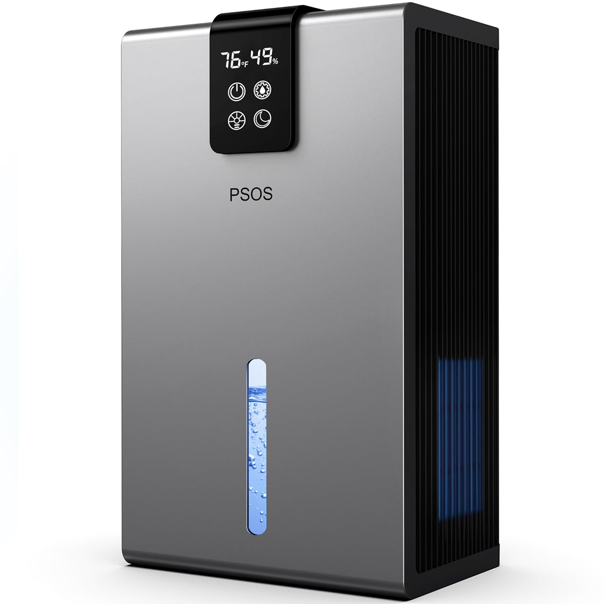 Photo 1 of Dehumidifier, Dehumidifiers for Home,98 OZ Water Tank, (1000 sq.ft) Quiet Dehumidifier for Basement Bathroom Bedroom with Humidity Display, Auto Shut Off, Relaxing 7 Color Ambient Light(Gray)