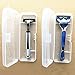 GUCHIS 2 Pack Shaver Box Portable Razor Protector Case Razor Blades Holder Manual Razor Organizer for Home Travel