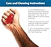 THERABAND Hand Exerciser, Ball For Hand, Wrist, Finger, Forearm, Grip Strengthening & Therapy, Squeeze Ball to Increase Hand Flexibility & Relieve Joint Pain, Red, Soft, Beginner