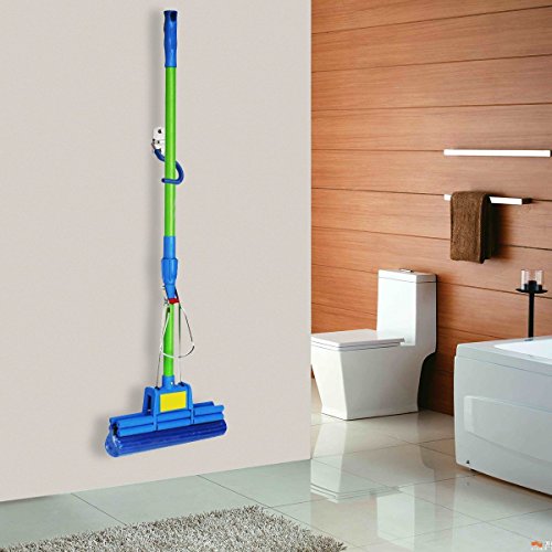 Mop Broom Holder Organizer, VLV 304 Stainless Steel S-Type Wall Mounted Organizer for Cleaning Tools, Space Saver Brooms Mops Rakes Holder for Kitchen Garage 5Pcs (5 Pcs Single Hooks)
