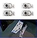 AMINEY 4 Pcs Door Welcome Lights Ghost Shadow Logo Light Led Door Projectors For Cadillac, New Logo, Easy Installation