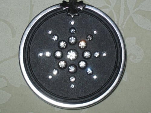 Scalar Energy Pendant with Crystals Clasp Chain and Metal Frame.
