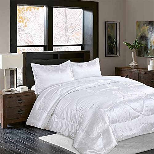 RaytrueX White King Size Comforter Set,All Season Bedding Comforter