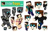 Herobrine Sticker Pack, One Sheet, EnderToys