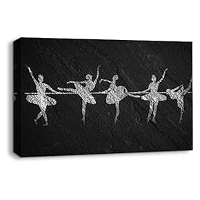 NWT Canvas Wall Art Sports Abstract Black Painting...
