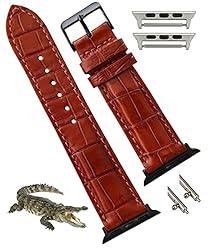 Light Brown Crocodile Leather Watch Band Alligator
