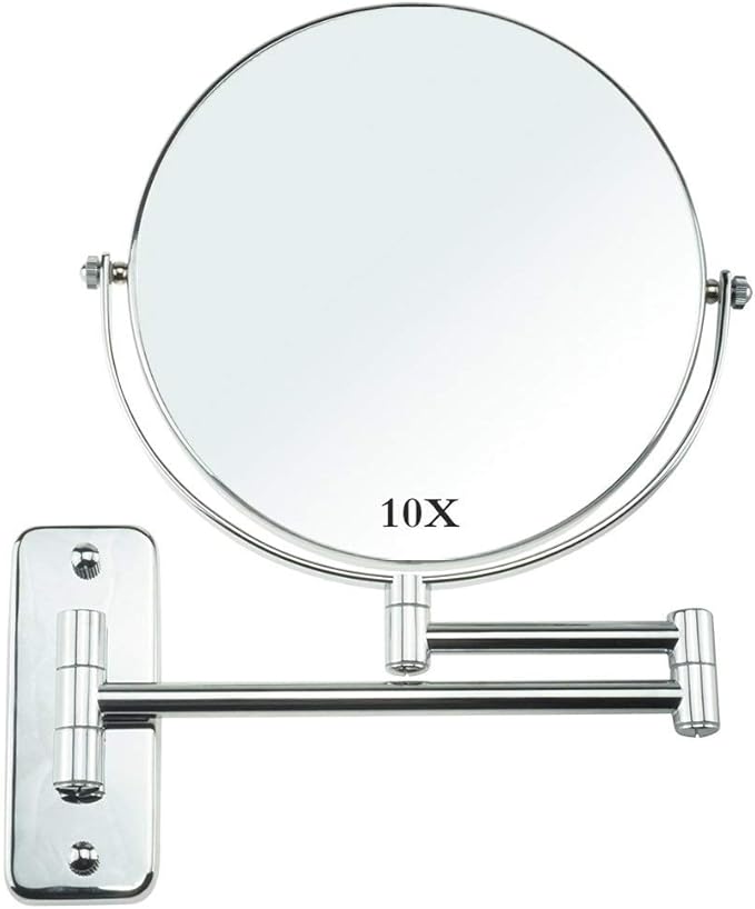 ZhuFengshop Desktop Schminkspiegel 8-Zoll-10-fach vergrößerter runder