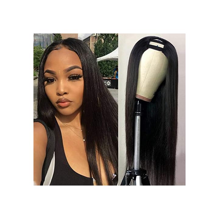 Nvnvdij U Part Human Hair Wig Straight Human Hair Wig 100 Brazilian