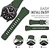 MoKo Band Compatible with Samsung Galaxy Watch 3 45mm/Gear S3 Frontier/Classic/Galaxy Watch 46mm/Huawei Watch GT2 Pro/GT 46mm/GT2 46mm/Ticwatch Pro 3, Silicone Strap Fit 22mm Band, Army GREEN