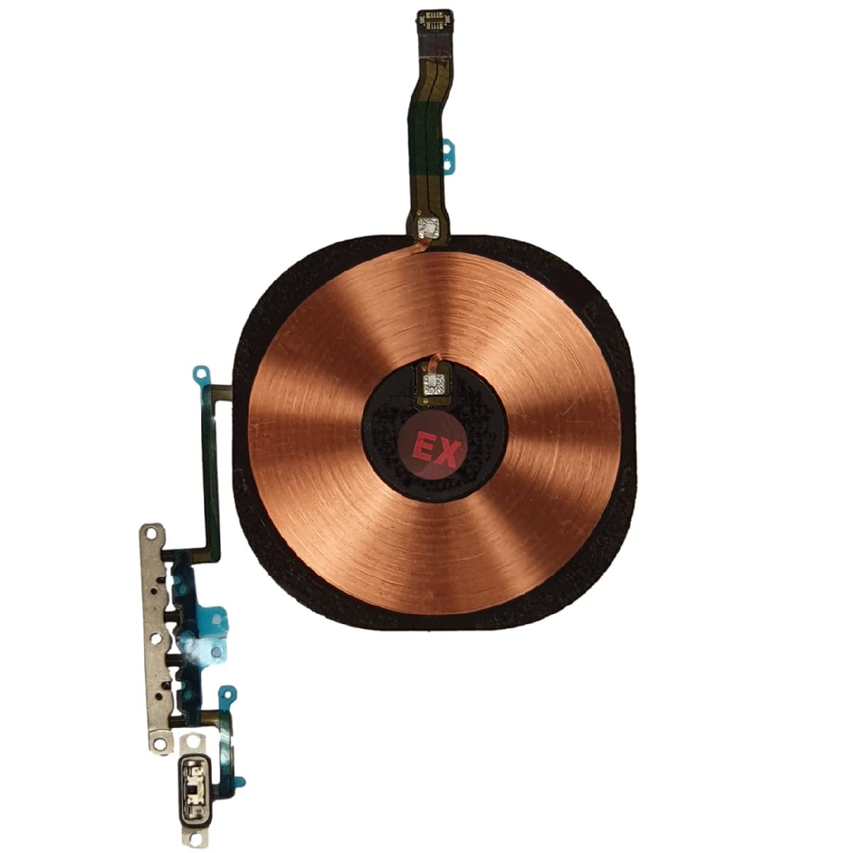 Smartex® Wireless NFC Antenna, QI charging and Volume keys circuit compatible with iPhone 11 Pro/Internal coil