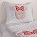 Ethan Allen | Disney Minnie Mouse Really Ruffle Sham, Petal (Light Pink), Standard