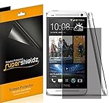 [2-Pack] Supershieldz- Privacy Anti-Spy Screen Protector Shield for HTC One (M7)[2 Pack] + Lifetime Replacements Warranty - Retail Packaging