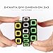 D-FantiX Qiyi Dimension 3x3 Speed Cube Stickerless Smooth Magic Cube 3x3x3 Puzzles Transparent Black 57mm