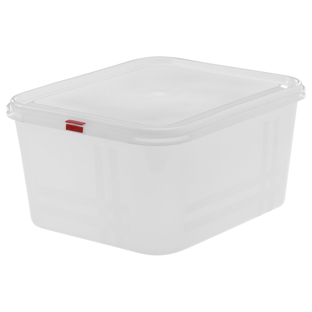 Great Plastic Micro Rectangular Food Container, , White ( 6,8L )