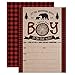 Your Main Event Prints Lumberjack Baby Shower Invitations - Boy Baby Shower Invitations - Mama Bear Baby Shower Invites - Woodland Baby Shower Invitations - 20 Fill-In Invitations and White Envelopes