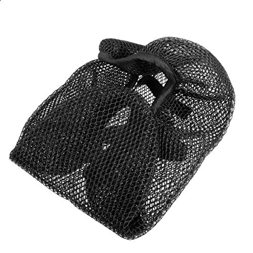 dDanke Motorcycle Scooter Moped Seat Cover Cap Breathable Net Cushion 3D Spacer Mesh Fabric with Bouncy, Black - Thumbnail 3
