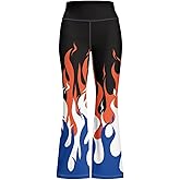 Tutolipy Girls Yoga Pants 5-14 Girls Flared Leggings Kids Yoga Pants Bell Bottom Leggins High Waisted Bootcut Sweatpants