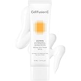 Cell Fusion C Derma UV Mineral Sunscreen SPF 50, Face Sunscreen for Sensitive Skin, Made with 19% of Zinc Oxide, Natural Finish, 50ml / 1.69 fl.oz