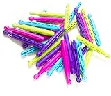 #1 Top Quality Sturdy Plastic Clothespins - Colourful 30 Piece Set - Durable Clothes Pins - Great for Hanging Clothes, Art & Craft, Multipurpose