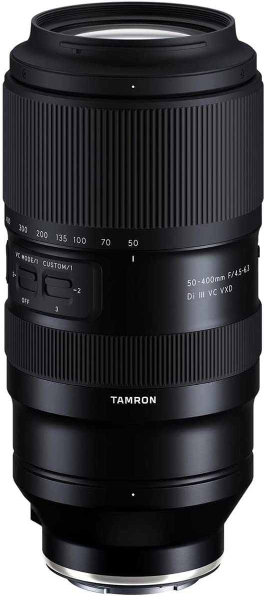 Tamron 50-400mm f/4.5-6.3 Di III VC VXD Lens for Sony Full Frame Mirrorless Cameras Black
