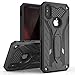 ZIZO Static Series for iPhone X case with Kickstand Military Grade Drop Tested Impact Resistant Heavy Duty Case iPhone Xs Black Black