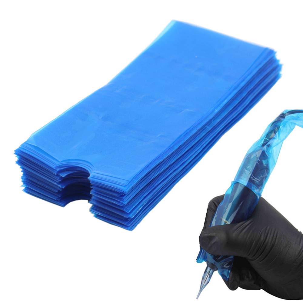 Tattoo Pen Bag - Tazay 200PCS Disposable Cartridge Tattoo Machine Covers Sleeves Filter Pen Type Bag for Tattooing Protect Cartridge Machine Pen Grips Cleaning Tattoo Supplies