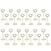 Shappy 24 Pack of Table Number Card Holders Photo Holder Stand Place Card Paper Menu Clips Holders, Heart Shape (Gold)