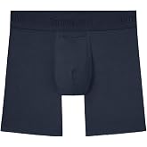 Tommy John Men's Second Skin 6" Mid-Length Boxer Brief Underwear | 6" Inseam, Underwear with Contour Pouch &amp; Quick Draw Fly, No Ride-Up, Breathable, Quick-Dry Mesh Underwear for Daily Wear