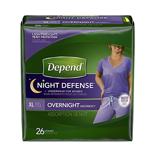 Depend Night Defense Incontinence Overnight Underwear for Women