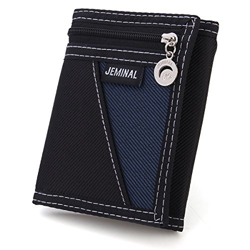 OURBAG Men Wallets Casual Canvas Wallet Vertical Male Purse Wallets Black Medium