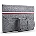 HOMIEE MacBook 13 Sleeve 13.3 Inch Felt Laptop Sleeve for 2016-2018 MacBook Pro, 2017-2018 MacBook Air, 12.9" iPad Pro, Dell XPS 13, Lenovo Yoga 13, Surface Pro & Other Ultra Slim Notebook, Light Gray primary