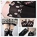 Fun Daisy Tights Stockings Cat Tail Tattoo Lovely Socks Lady Pantyhose (Black Cats)