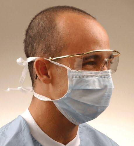 Crosstex InternationalGCS Tie-On Surgical Mask Blue 50/Bx