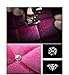 Forala Bling Auto Center Console Pad Crystal Soft Plush Car Armrest Seat Box Cover Protector Universal Fit Warm Winter for Women