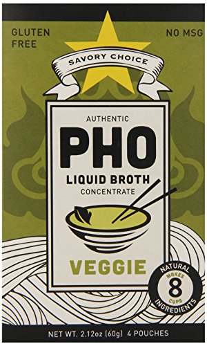 Savory Choice Pho Liquid Broth Concentrate, Vegetable, 2.2 Ounce (Pack of 12)