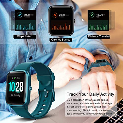 Letsfit Smart Watch, Fitness Tracker with Heart Rate Monitor