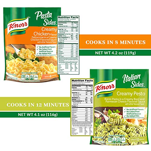 Pasta Side Dish Variety Pack of 6 Yummy Flavors Knorr Pasta Sides 6