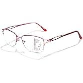 LianSan Superior Progressive Multifocus Reading Glasses - for Women,Ladies No-Line Multifocal Computer Readers for 3-5 Feet(Pink,2.00x)
