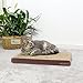 AMZNOVA Cat Scratcher Cardboard Scratching Pads Scratch Lounge Sofa Bed, Wide, Wood Floor Print, 1 Pack