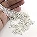 Wholesale 12 PCS Silver Plated Brass Flat Cable Chains Bulk for Jewelry Making 18-30 inches (18 Inch(2MM))