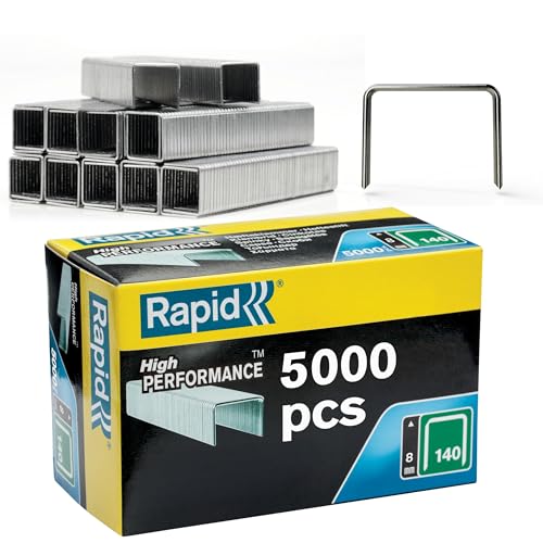 Rapid Staples, Thin Material Flatwire No. 140, Leg Length 8mm, 5000 Pieces