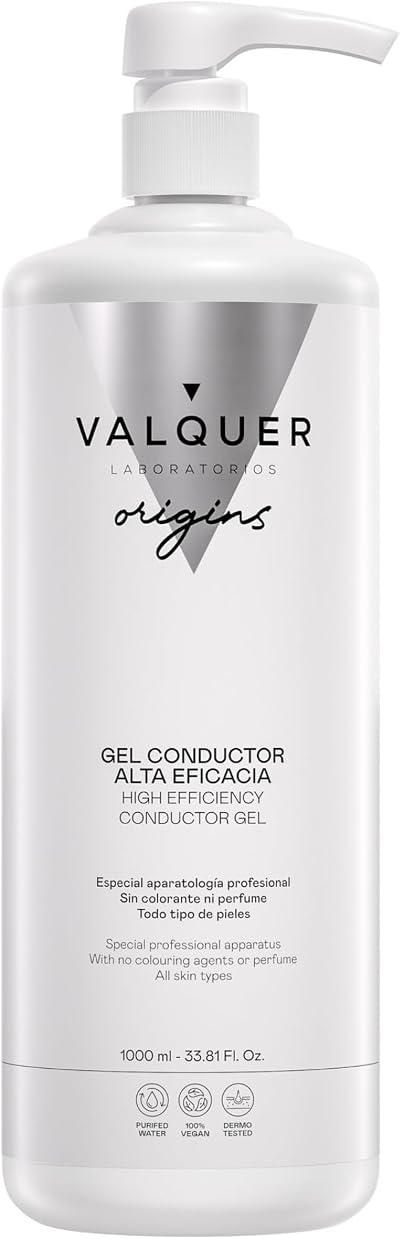Valquer Ultrasound Conductive Gel for Face & Body 1 L Professional Use