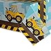WERNNSAI Dump Truck Table Covers - 4 Pack 108''x 54'' Disposable Printed Plastic Tablecloth Party Supplies for Kids Boys Birthday Construction Party Decorations