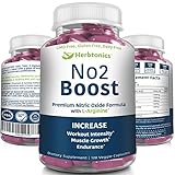 Nitric Oxide Supplement NO2 with L-Arginine- Increase Muscle Strength/Endurance- 120 Vegetarian Capsules
