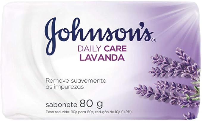 Sabonete Barra Lavanda, Johnson's, 80g