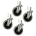 Service Caster SCC-PRE40273ZN-TPR-4-X701-4 Rubbermaid Cart Caster Replacements for Series 4000, 3355-88, 3424-88 (Pack of 4)